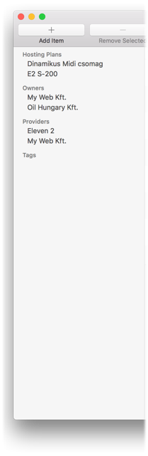 Domain Manager Szűrés és keresés